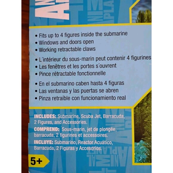 👀RARE Animal Planet BARRACUDA * Deep Sea Submarine Playset Ocean Scuba Toy🔥🎁 - Picture 6 of 8